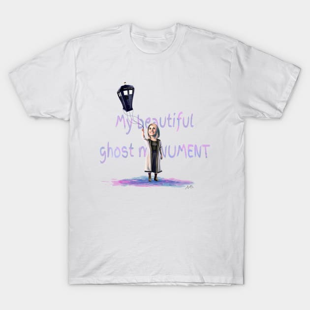 My Beautiful Ghost Monument T-Shirt by jephwho